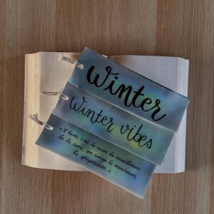 Marque-page fait main et personnalisé – Aurores boréales