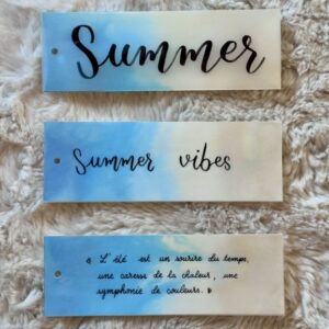 Marque-page fait main et personnalisé – Bord de mer