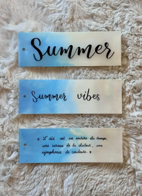 Marque-page fait main et personnalisé - Bord de mer