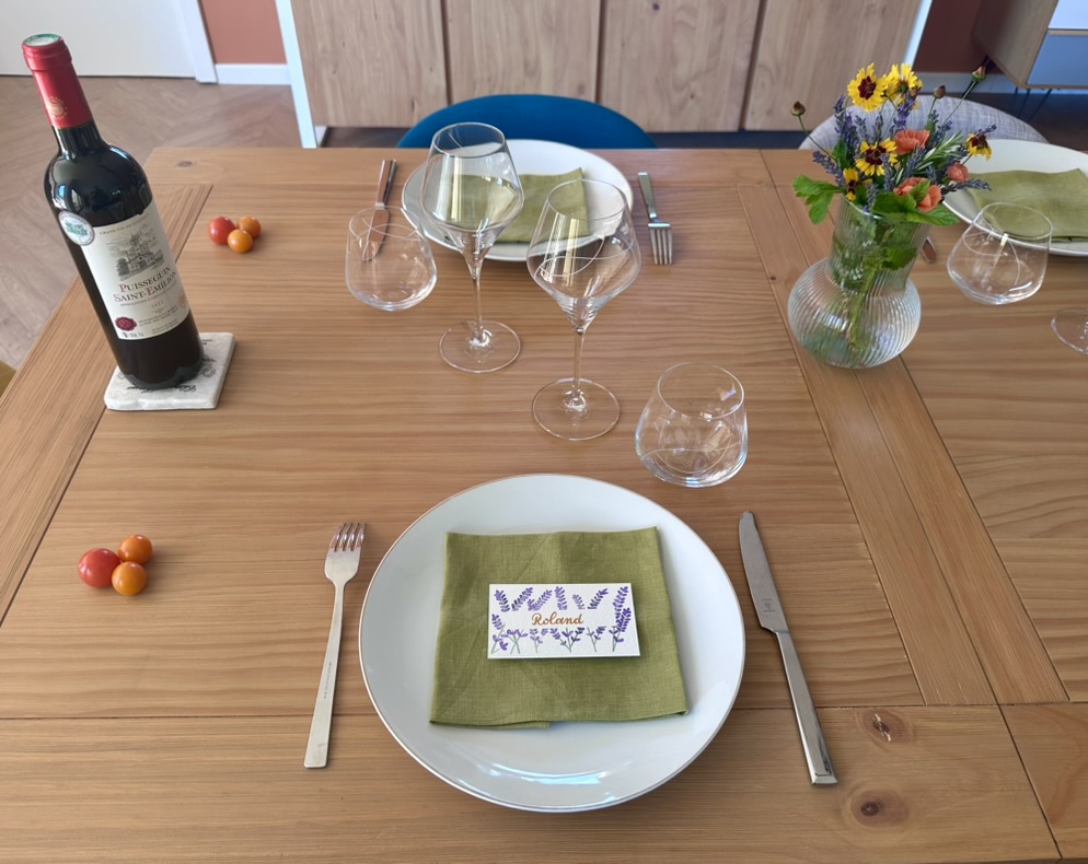 Marque-place fait main et personnalisé - Brins de lavande – Image 6