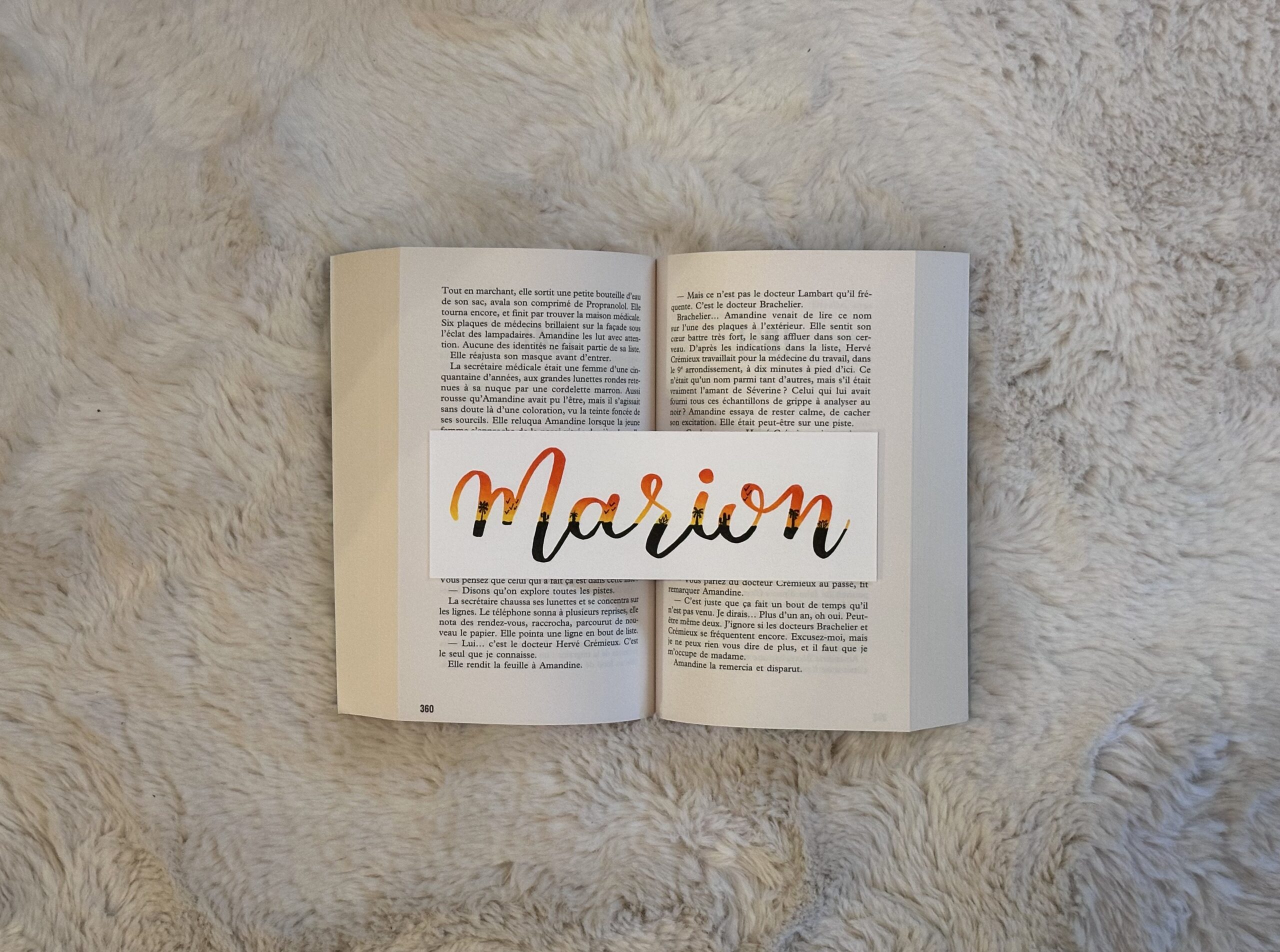 Marque-page fait main et personnalisé - Coucher de soleil tropical – Image 6