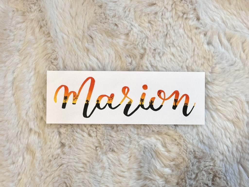 Marque-page fait main et personnalisé - Coucher de soleil tropical – Image 7