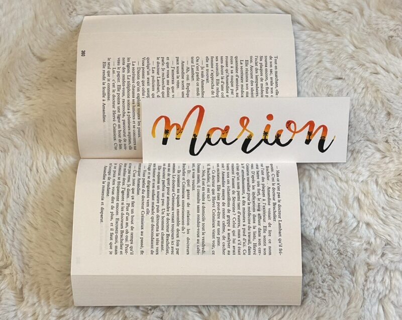 Marque-page fait main et personnalisé - Coucher de soleil tropical – Image 8