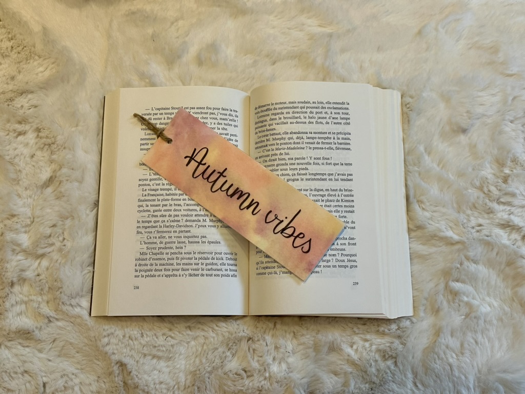 Marque-page fait main et personnalisé - Couches d’automne – Image 6