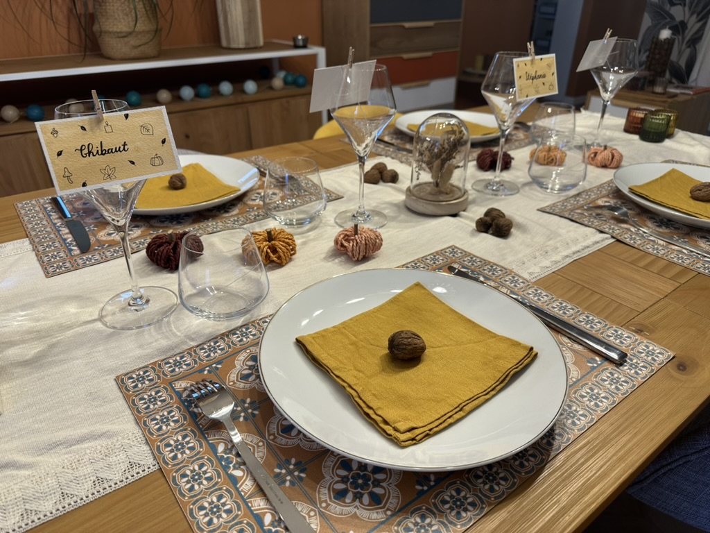 Marque-place fait main et personnalisé - Doodles d’automne – Image 9