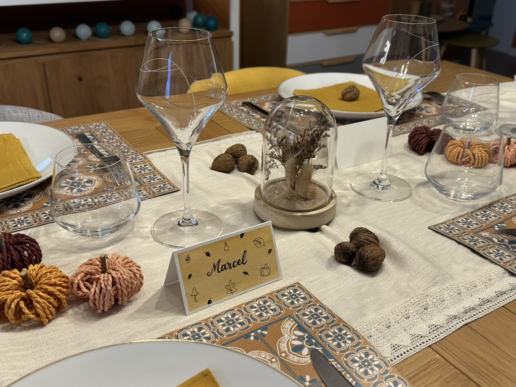 Marque-place fait main et personnalisé - Doodles d’automne – Image 8