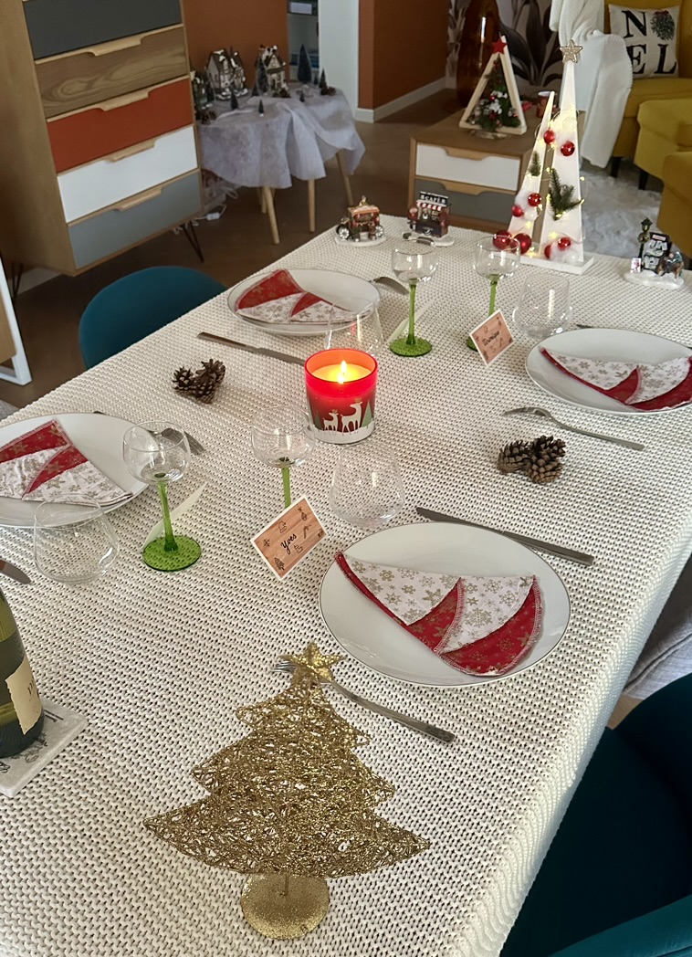 Marque-place fait main et personnalisé - Doodles de Noël – Image 5