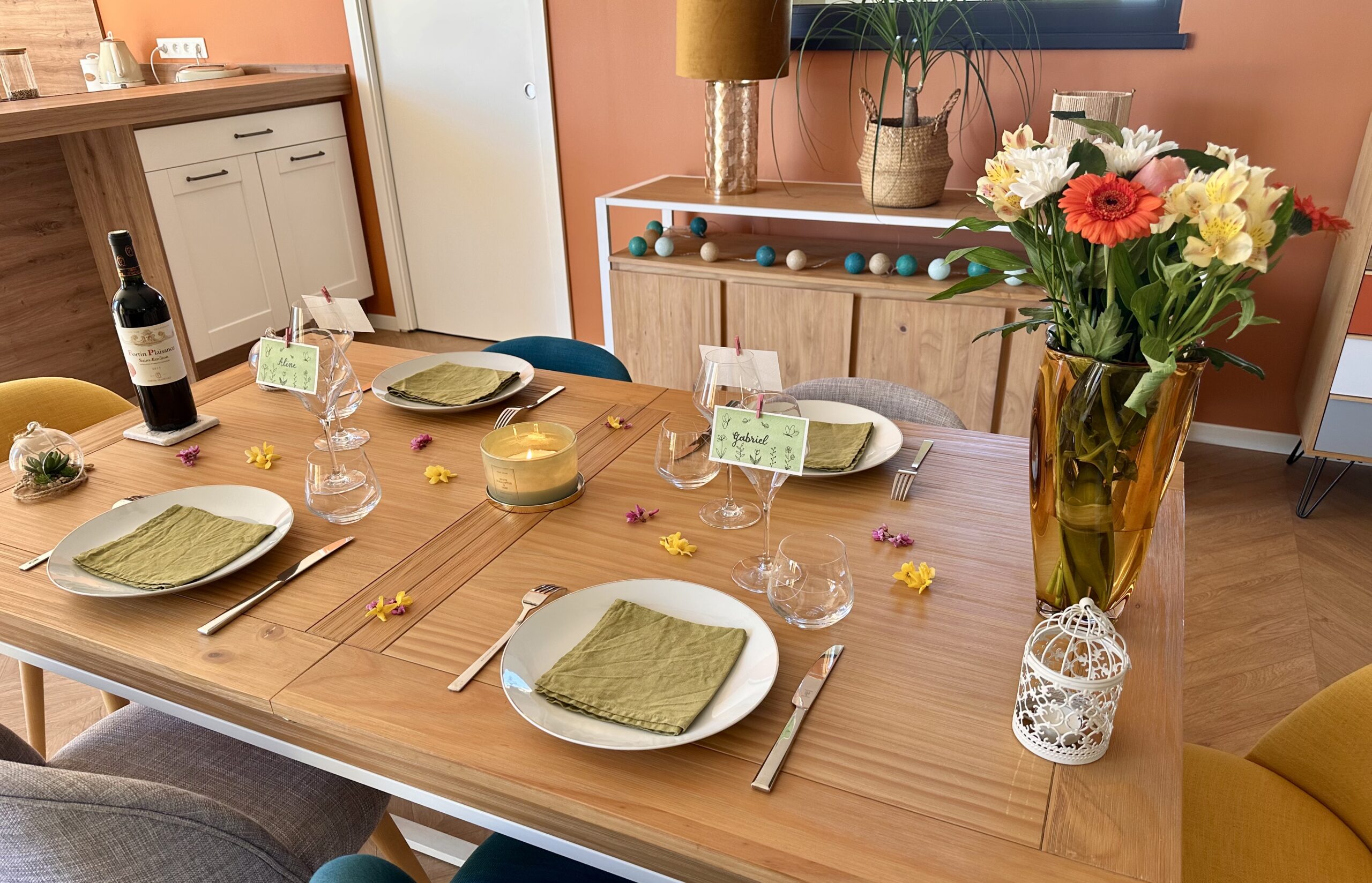 Marque-place fait main et personnalisé - Doodles de printemps – Image 7