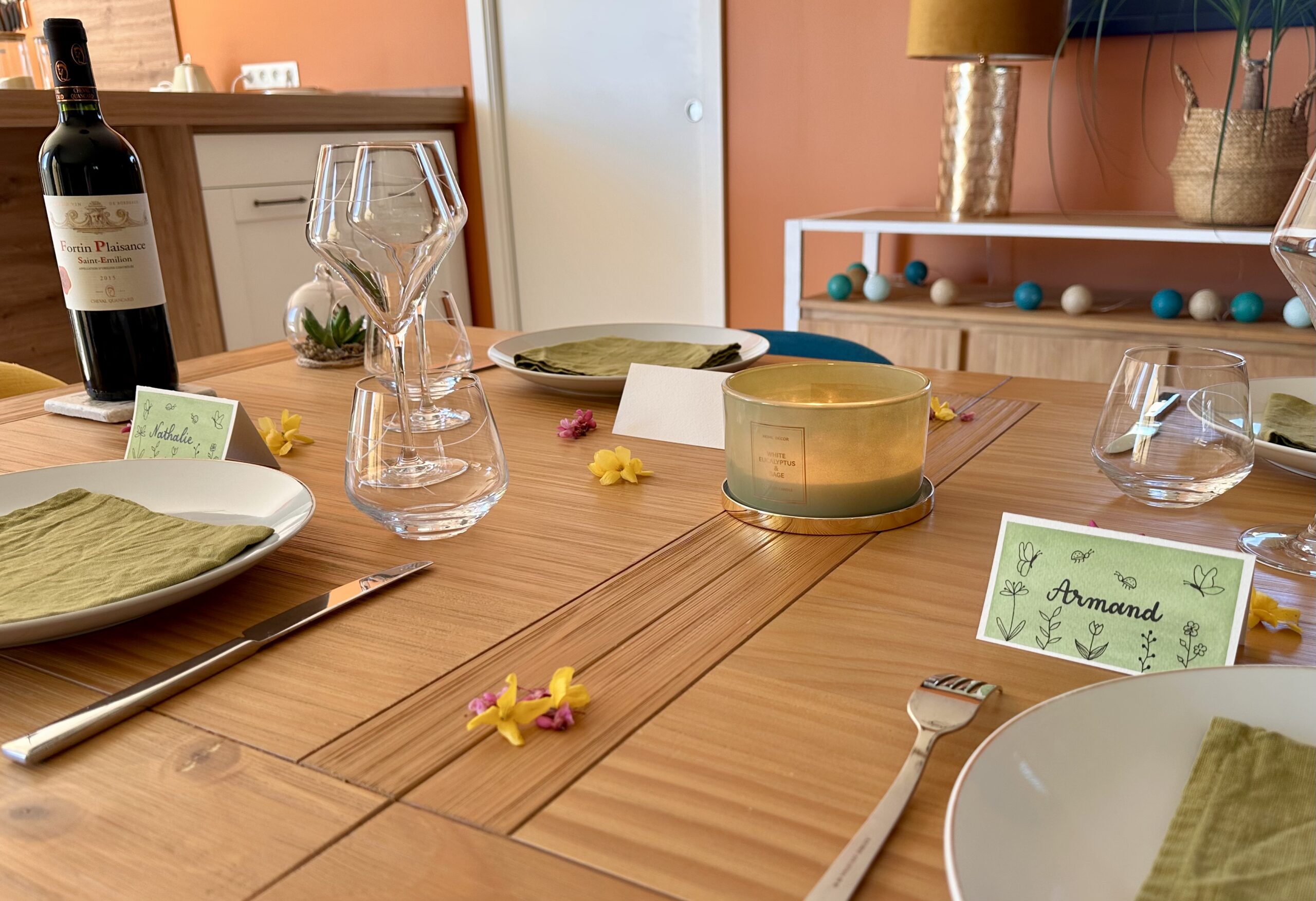 Marque-place fait main et personnalisé - Doodles de printemps – Image 8