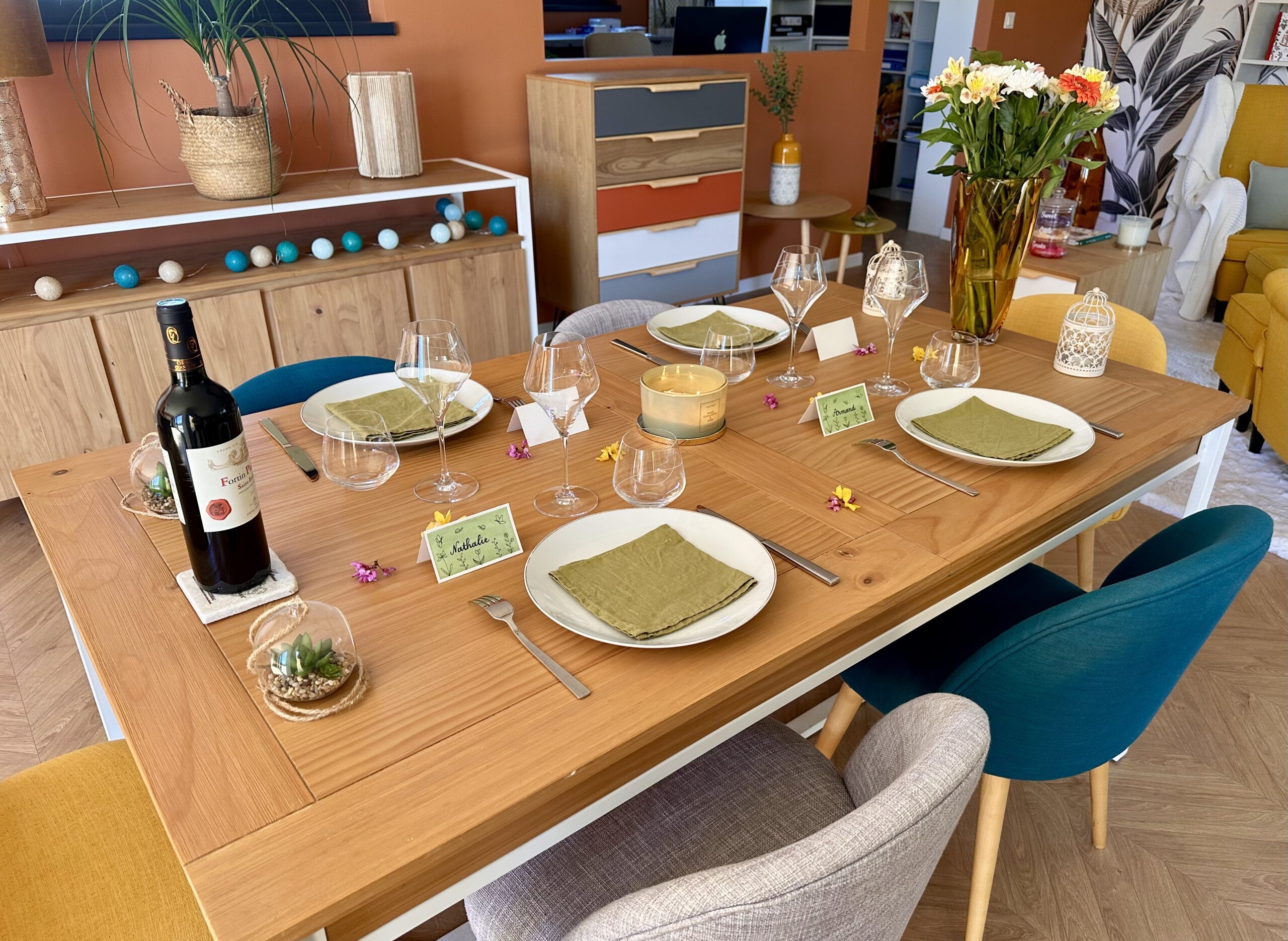 Marque-place fait main et personnalisé - Doodles de printemps – Image 11