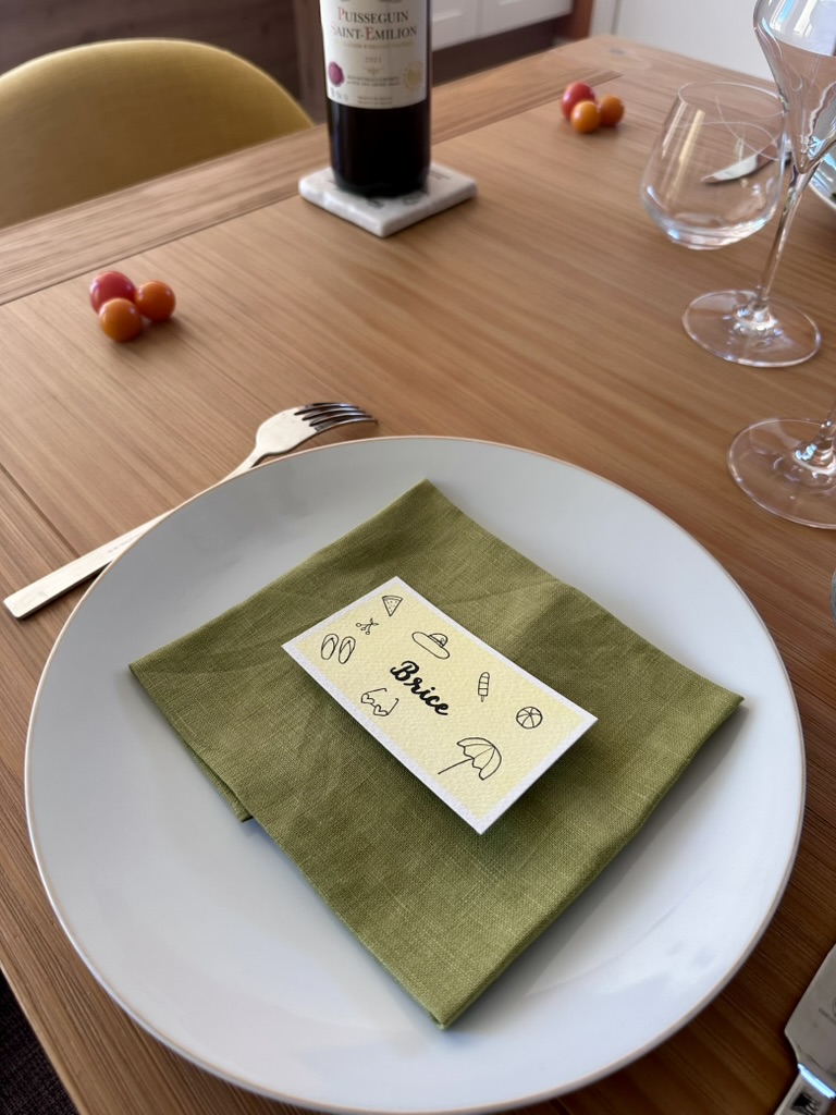 Marque-place fait main et personnalisé - Doodles d’été – Image 3