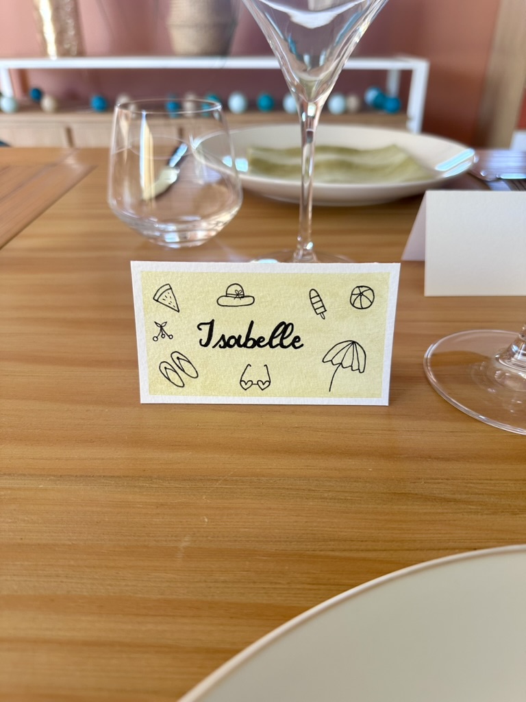 Marque-place fait main et personnalisé - Doodles d’été – Image 5
