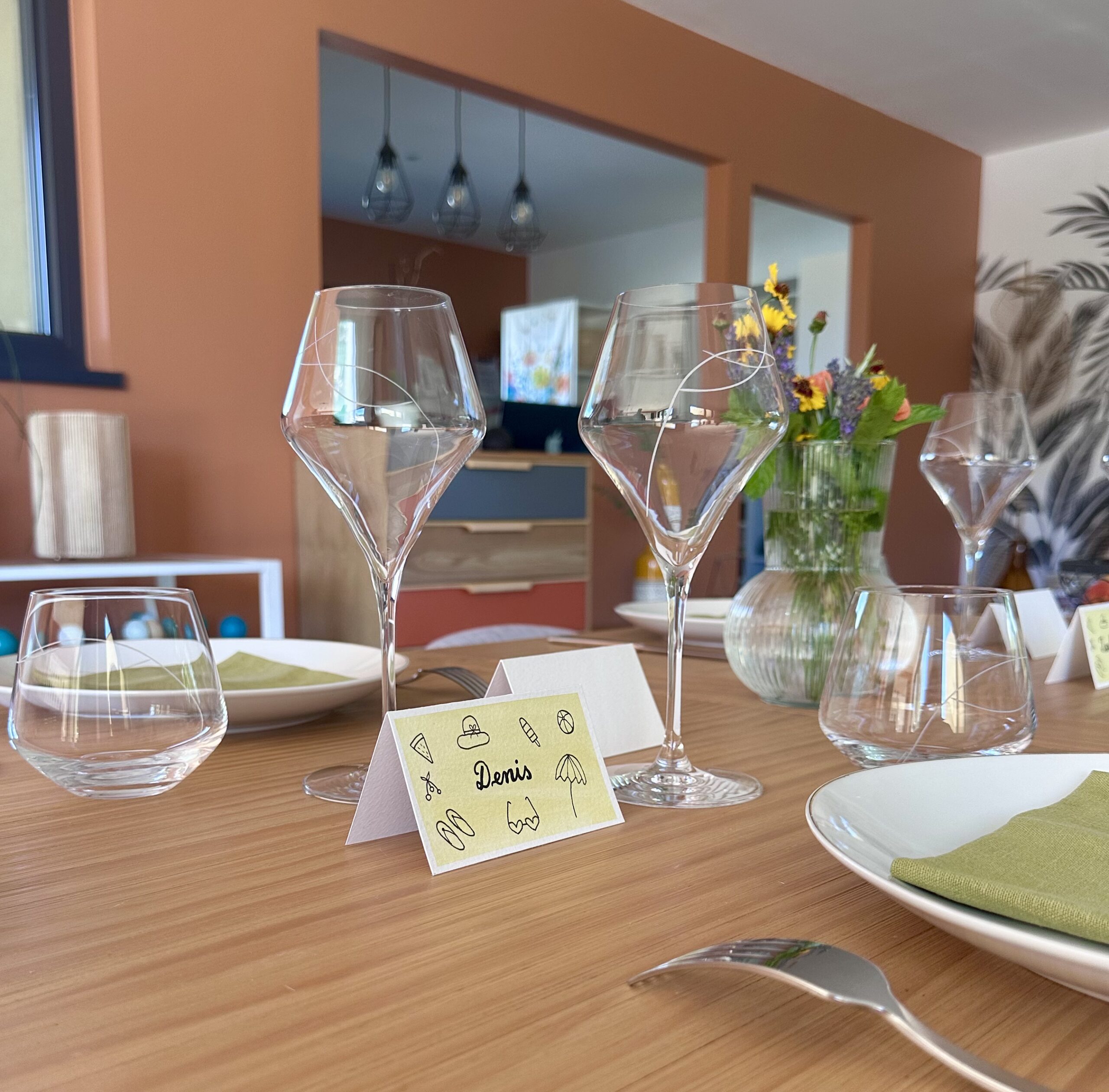 Marque-place fait main et personnalisé - Doodles d’été – Image 9