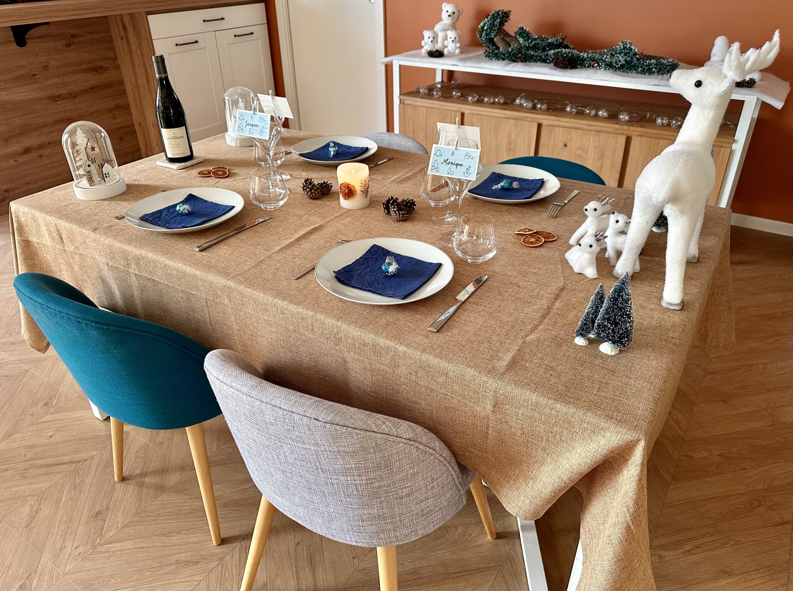 Marque-place fait main et personnalisé - Doodles d’hiver – Image 7