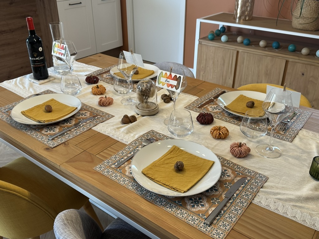 Marque-place fait main et personnalisé - Feuilles d’automne – Image 8