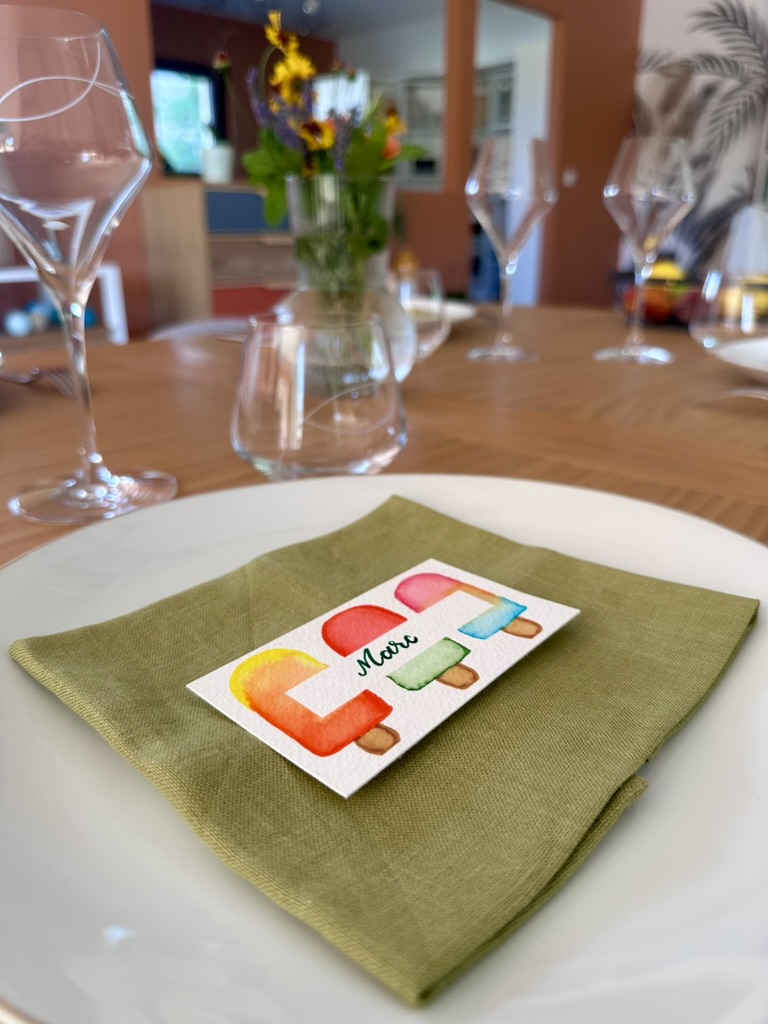 Marque-place fait main et personnalisé - Fraîcheur glacée – Image 4