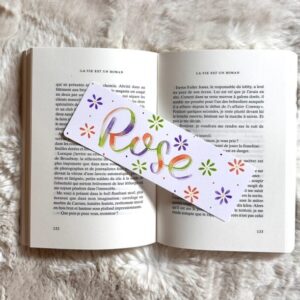 Marque-page fait main et personnalisé – Jardin en éveil