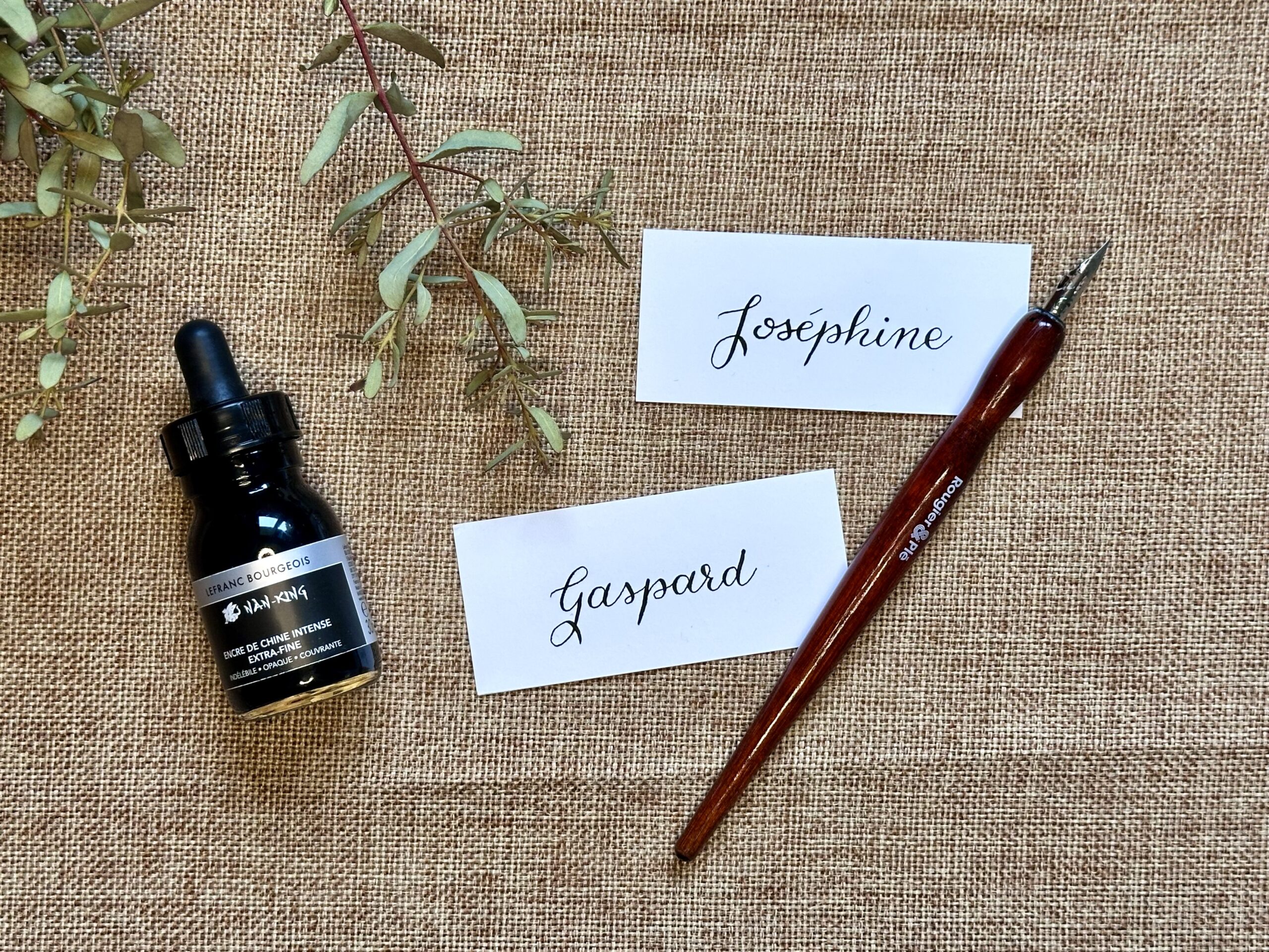 Marque-place fait main et personnalisé - Raffiné