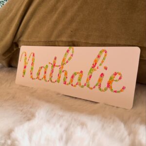 Marque-page fait main et personnalisé – Prairie en fleurs