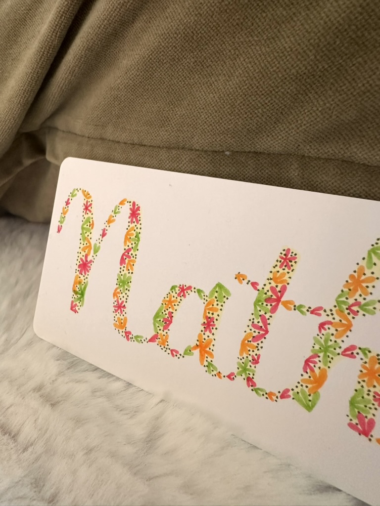 Marque-page fait main et personnalisé - Prairie en fleurs – Image 4