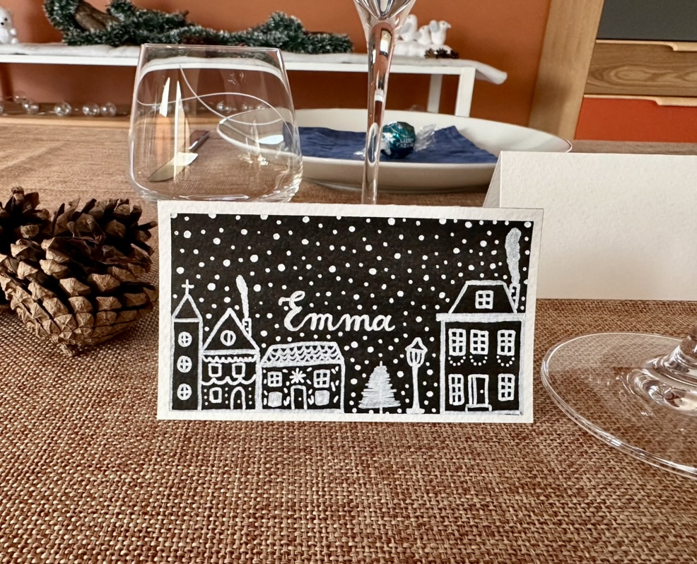 Marque-place personnalisée fait-main pour décoration de table événementielle