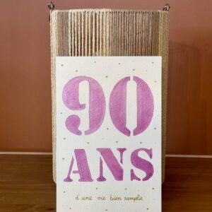 Carte d’anniversaire fait main - Livre d’or de poche