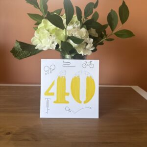 Carte d’anniversaire fait main - 50 nuances de mousses